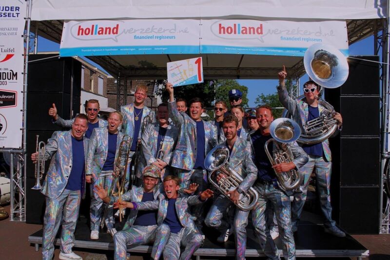 Eerste prijs voor Brass Collab Kampen bij debuut op HV Dweildag in Hasselt